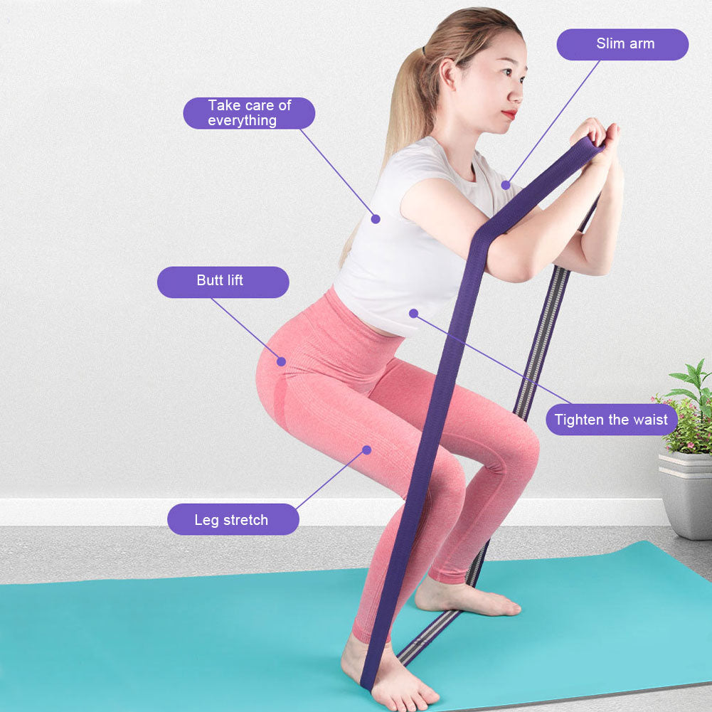 Set de Bandas de Resistencia de Tela - 3 Niveles de Intensidad para Fitness en Casa