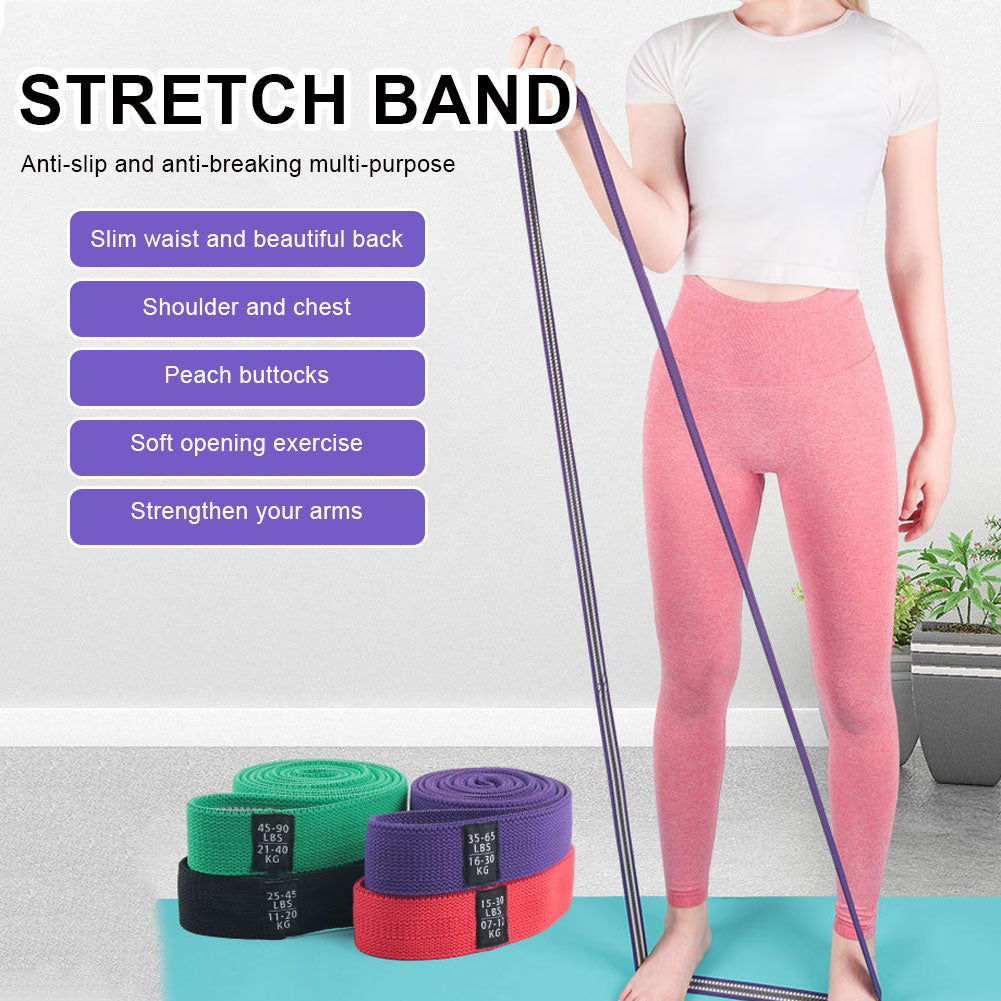 Set de Bandas de Resistencia de Tela - 3 Niveles de Intensidad para Fitness en Casa